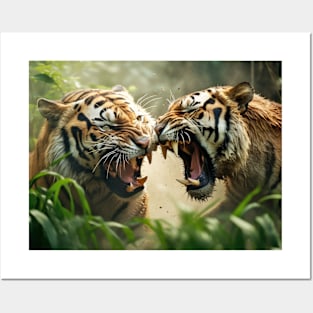 Tiger Animal Nature Majestic Wilderness Posters and Art